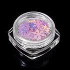 Пайетки для декора «Снежинка», голографические, розовые - Фото 6