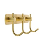 Вешалка CAPPIO CVT004, металлическая, трёхрожковая, цвет золото - Фото 5