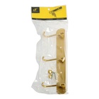 Вешалка CAPPIO CVT004, металлическая, трёхрожковая, цвет золото - Фото 8