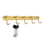 Вешалка CAPPIO CVP004, металлическая, пятирожковая, цвет золотой - Фото 4