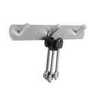 Вешалка CAPPIO CVT001, металлическая, трёхрожковая, цвет матовый хром - Фото 4