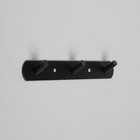 Вешалка CAPPIO CVT001, металлическая, трёхрожковая, цвет черный - Фото 2