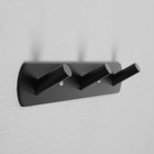 Вешалка CAPPIO CVT001, металлическая, трёхрожковая, цвет черный - Фото 5