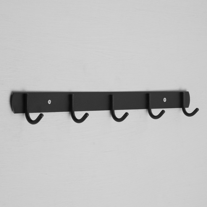 Вешалка CAPPIO CVP002, металлическая, пятирожковая, цвет черный - Фото 1