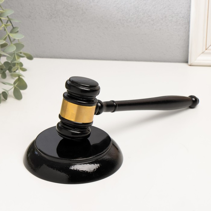 Фигурка «Судейский молоток», дерево, 12.5×12.5×25 см - Фото 1