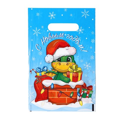 Пакет полиэтиленовый с вырубной ручкой "Добро пожаловать, Зима", 20х30 см, 50 мкм