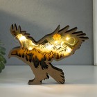 Сувенир дерево свет "Горный орёл" 18х14 см - фото 3788660