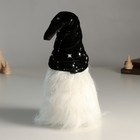 Кукла интерьерная "Гном в чёрном колпаке со звездами, со звёздочкой в руках" 36 см - Фото 3