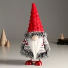 Кукла интерьерная "Дед Мороз в вязанном кафтане с узорами" 26 см - фото 319933267