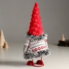 Кукла интерьерная "Дед Мороз в вязанном кафтане с узорами" 26 см - Фото 4