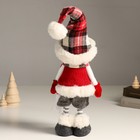 Кукла интерьерная "Снеговик в жилете со снежинкой и клетчатом колпаке" 44 см - Фото 3