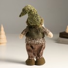 Кукла интерьерная "Гномик в зелёном наряде в колпаке" 32 см - фото 25380832