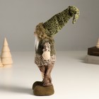 Кукла интерьерная "Гномик в зелёном наряде в колпаке" 32 см - фото 25380833