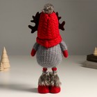 Кукла интерьерная "Дед Мороз в шапке с рожками оленя" 38 см - Фото 3