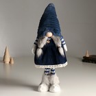 Кукла интерьерная "Бабусечка в синем сарафане и колпаке" 54 см - фото 319933359