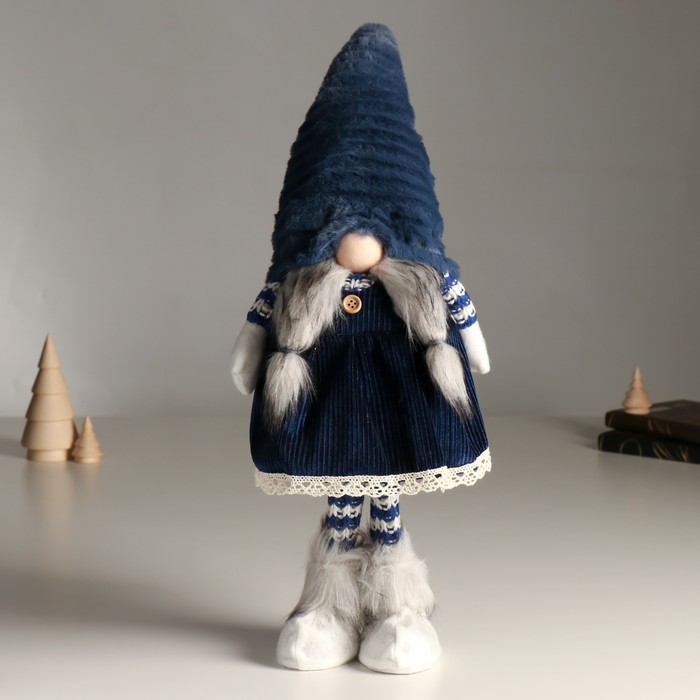Кукла интерьерная "Бабусечка в синем сарафане и колпаке" 54 см - фото 1907802807