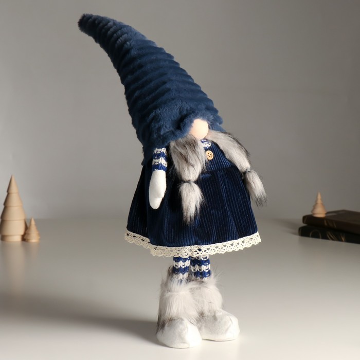Кукла интерьерная "Бабусечка в синем сарафане и колпаке" 54 см - фото 1907802808