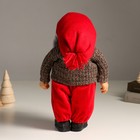 Кукла интерьерная "Дедушка Мороз в очках" 35,5 см - Фото 3