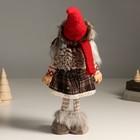 Кукла интерьерная "Бабка Ёжка в вязанном свитере и серой юбке, в колпаке" 46 см - Фото 3