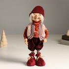 Кукла интерьерная "Леший в вязанном свитере и меховой жилетке" 42 см - Фото 1