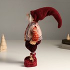 Кукла интерьерная "Леший в вязанном свитере и меховой жилетке" 42 см - Фото 4