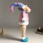 Кукла интерьерная "Лосик в розовом свитере с мехом и голубом колпаке, со звёздочкой" 61,5 см   94880 - Фото 4