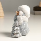Сувенир керамика свет "Пингвин в новогоднем колпаке и шарфике у ёлочки" 12х8,8х15,8 см - Фото 5