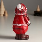 Сувенир керамика "Снеговик в красном наряде со снежком" 9,5х8,5х17,,2 см - фото 22674486