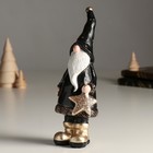 Сувенир полистоун "Высокий Дед Мороз в чёрном наряде со звездой" 8,8х8,2х23 см - Фото 5