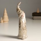 Сувенир полистоун держатель д/записок "Дед Мороз в золотом наряде в горох" 8,1х5,3х18,2 см - фото 22674519