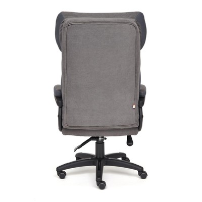 Кресло офисное для руководителя DUKE 29/TW-12, 700×480×1230(1290) мм, флок/ткань, цвет серый
