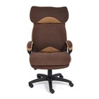 Кресло руководителя DUKE флок/ткань, коричневый/бронза, 6/TW-21 - Фото 2