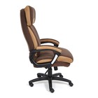 Кресло руководителя DUKE флок/ткань, коричневый/бронза, 6/TW-21 - Фото 4