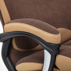 Кресло руководителя DUKE флок/ткань, коричневый/бронза, 6/TW-21 - Фото 8