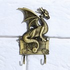 Ключница "Дракон", 6.1 х 9.3 см - фото 4566075