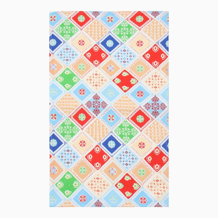 Полотенце кухонное Мари Санна Мозаика голубой 35х60см, рогожка, 150г/м, хл100%
