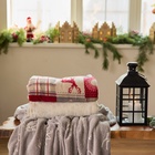 Плед светящийся в темноте «Этель. Олени», 150×200 см, корал-флис 220 г/м² - Фото 7