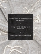 Плед светящийся в темноте «Этель Олени», 200×220 см,100% п/э, корал-флис 220 г/м² - Фото 3