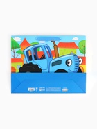 Пакет подарочный ламинированный горизонтальный, 40×31×11.5 см, Синий трактор - Фото 11