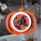 Подвеска с подсветкой «Замок на Хэллоуин», 12×14.5×1.6 см - Фото 3