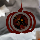 Подвеска с подсветкой «Замок на Хэллоуин», 12×14.5×1.6 см - Фото 4