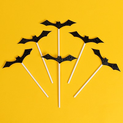 Топперы для торта «Летучая мышь», в наборе 6 шт.