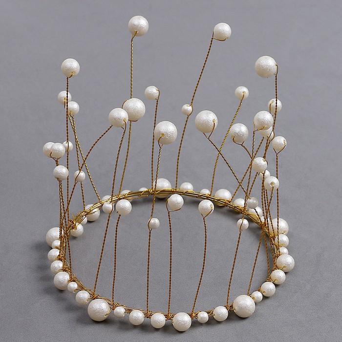 Набор топперов «Жемчужная корона», 12 см - Фото 1