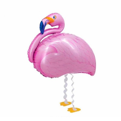 Шар фольгированный 25" «Розовый фламинго», на ножках