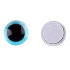 Глаза на клеевой основе, набор 10 шт., размер 1 шт. — 6 мм, цвет голубой с блёстками - фото 320038872