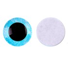 Глаза на клеевой основе, набор 10 шт., размер 1 шт. — 15 мм, цвет голубой с блёстками - фото 109019997