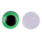Глаза на клеевой основе, набор 10 шт., размер 1 шт. — 10 мм, цвет зелёный - фото 10981737