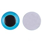 Глаза на клеевой основе, набор 10 шт., размер 1 шт. — 12 мм, цвет голубой - фото 10981767