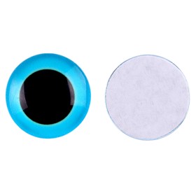 Глаза на клеевой основе, набор 10 шт., размер 1 шт. — 18 мм, цвет голубой