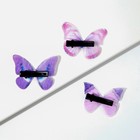 Заколки-бабочки для волос "Девушка", 3 шт., 3 х 3,5 х 1см - фото 7334225